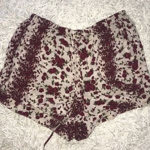 flower print shorts